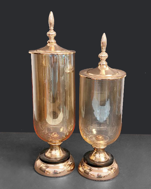 Jars with glass lids