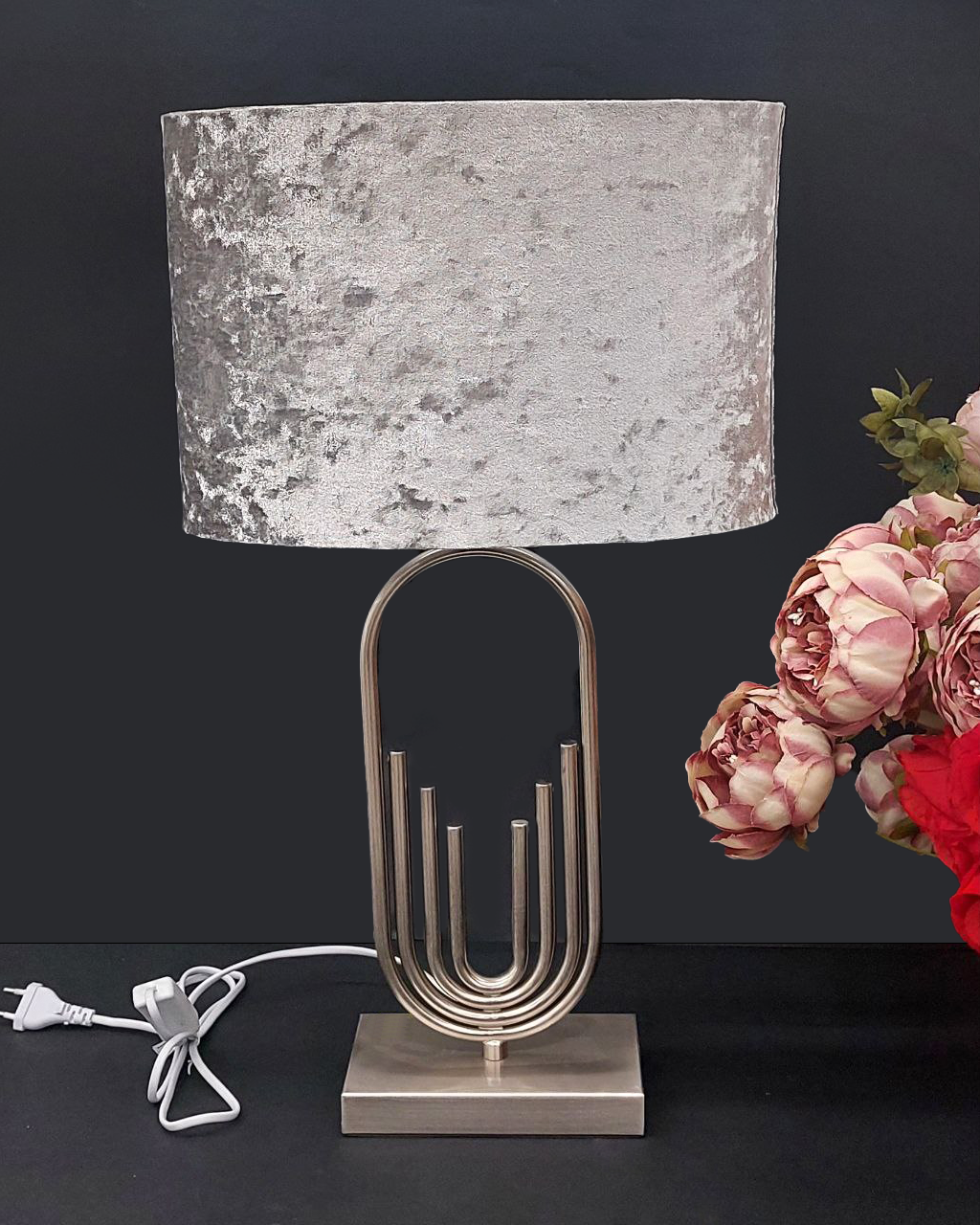 Lampada da tavolo elegante Oro / Argento