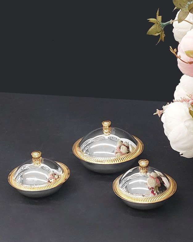 Set piattini con coperchio