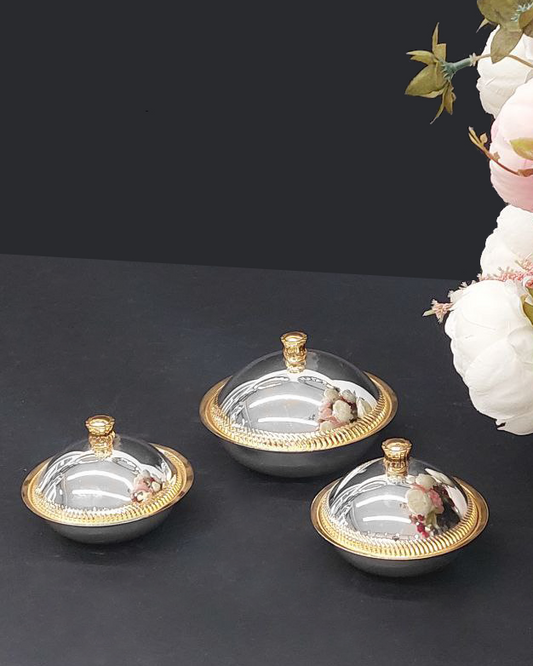 Set piattini con coperchio