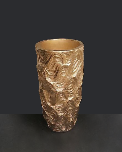 Vaso decorativo dorato