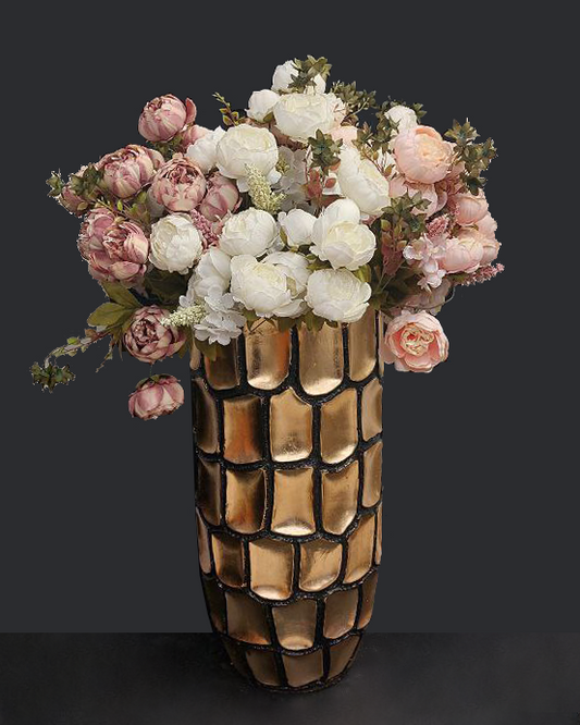 Vaso decorativo dorato