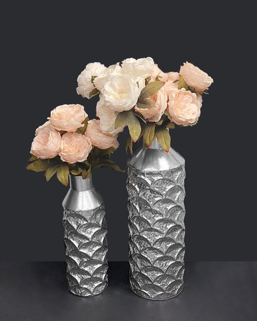 Vaso decorativo oro, argento o nero