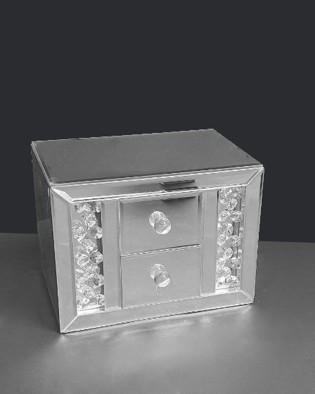 Scatola porta oggetti specchiata